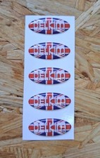 5× Delkim Sticker Set Decal NEW! "GREAT BRITAIN / GB" for TXI Plus / Tx-i Plus