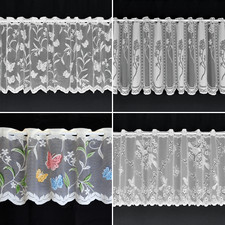 Quality white lace cafe net - lace,