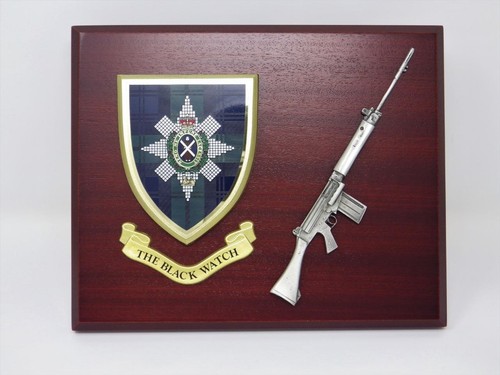 Black watch mess shield with - watch,