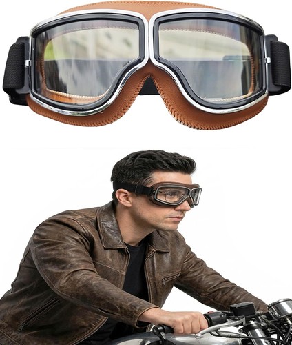 Vintage biker goggles - goggles, fits