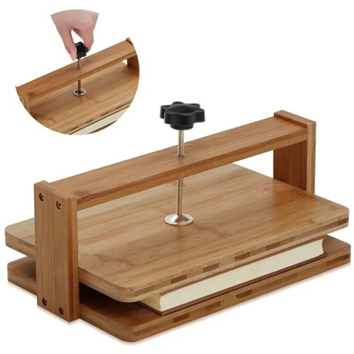 Wood book press hand - wood, tool