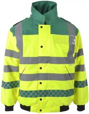Paramedic Ambulance First Reflective Bomber Jacket 5 Sizes