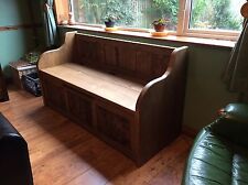 3ft Rustic Style Window Seat/Bench/Settle/Pew with Storage (MADE TO ANY SIZE)