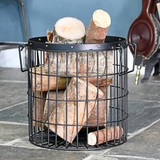 Black Wirework Fireside Log