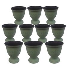 Compact Round Urn Style Plastic Flower Pot Garden & Indoor Herb Planter