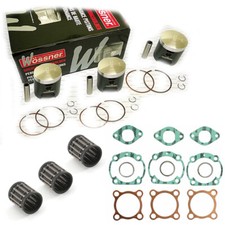 Kawasaki KH750 H2 TRIPLE 1972 - 1975 Wossner Piston Set, Top Gaskets & Bearings