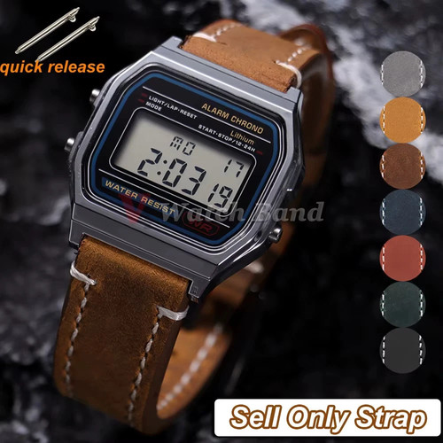 18mm leather watch - 18mm, strap