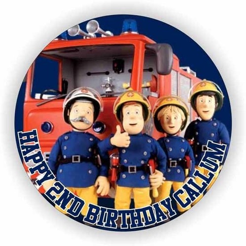 Birthday fireman sam cake - birthday,