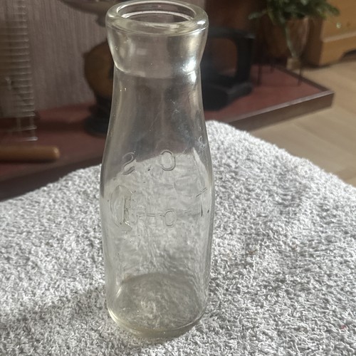 Vintage clear glass milk - glass,