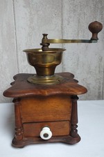Superb old large coffee mill -