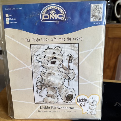 Lickle ted cross stitch kit - ted,