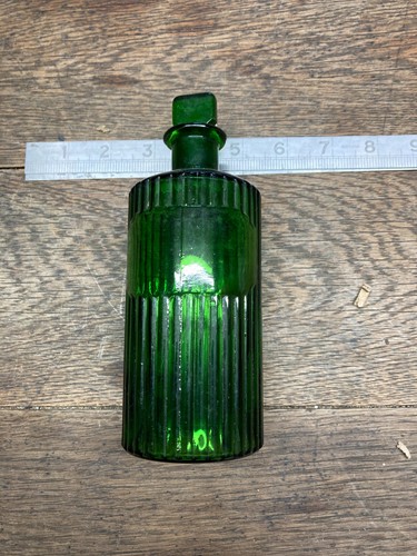 Antique green glass - antique, apothecary