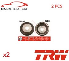 BRAKE DRUM PAIR SET REAR TRW
