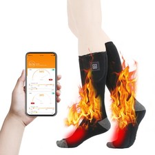 Winter Heated Socks App Control Thermal Socks Electric Heating Ski Socks