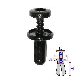 Upholstery clip fits citroen - clip,