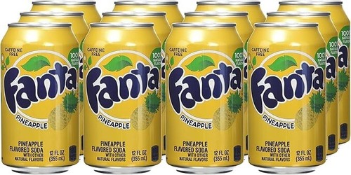 Fanta pineapple cans - pineapple, 355ml