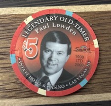 Santa Fe $5 Casino Poker Chip