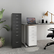 Office Home Metal Filing Cabinet Cupboard on Castors Cabinet 3-10 Drawer Storage