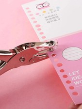 Hole Punch Metal Hand Held One Single Hole Paper Puncher 6mm | Ebay