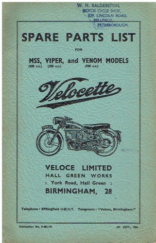 Velocette 350cc viper 500cc - velocette,