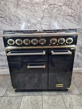 FALCON COOKER RANGE COOKER 90 CM DUAL FUEL IN BLACK AND  BRASS 
