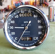 SMITHS CHRONOMETRIC MOTORCYCLE SPEEDOMETER TRIUMPH SPEED TWIN 5T T21 S467/227