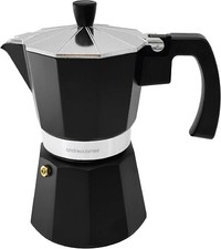 Moka Pot Espresso Maker 6 Cup Stove top Italian Coffee Percolator Ground Coffee