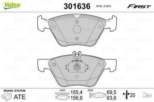Brake pad set disc - brake,