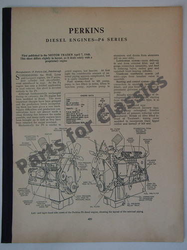 Perkins diesel engine motor - p6,