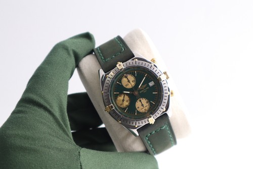 Breitling chronomat green dial - breitling,