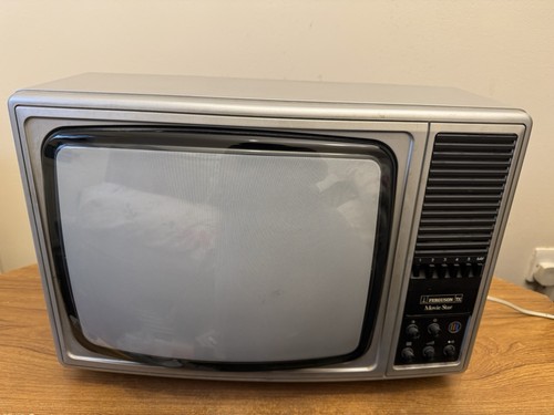 Vintage colour television - vintage,