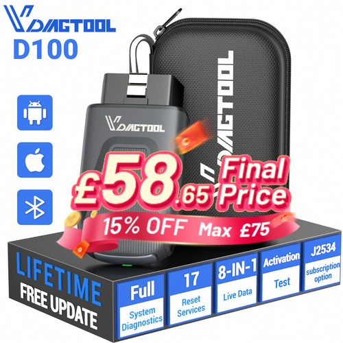 Vdiagtool d100 obd2 scanner - vdiagtool,