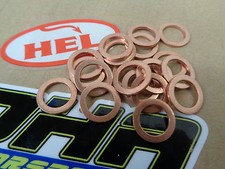 10x Motorcycle Brake Line Banjo Bolt Copper Crush Washers M10 suit HEL Goodridge