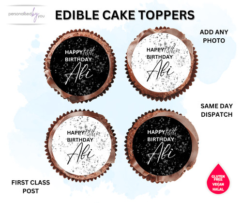 Edible cupcake toppers - cupcake,