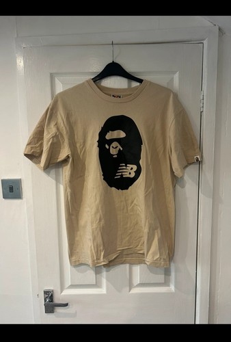 Bape new balance tee - bape, beige