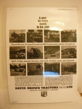 1965, DAVID BROWN 990 IMPLEMATIC, TRACTOR ADVERT (LAMINATED COPY OF ORIGINAL)