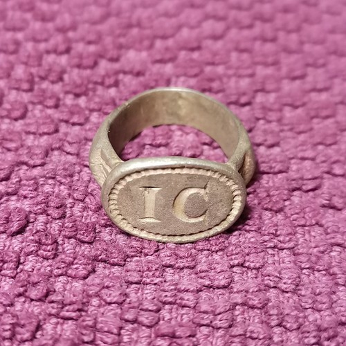 Ancient medieval silver ring - medieval,