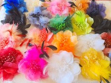 Joblot 20 pcs Feather & Sinamay Hair Fascinator on Hairclip NEW wholesale Lot 3