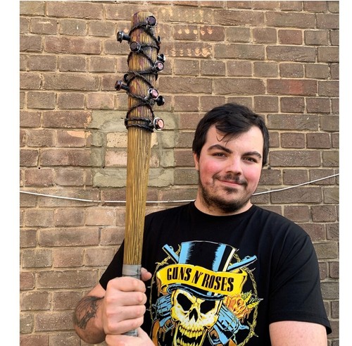 Large baseball bat barbed - x,