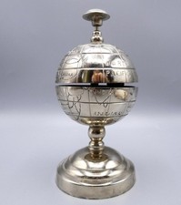 Vintage Metal Globe Desk Bell