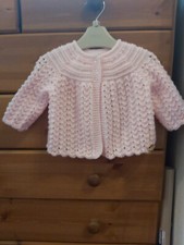 BN hand-knitted matinee baby