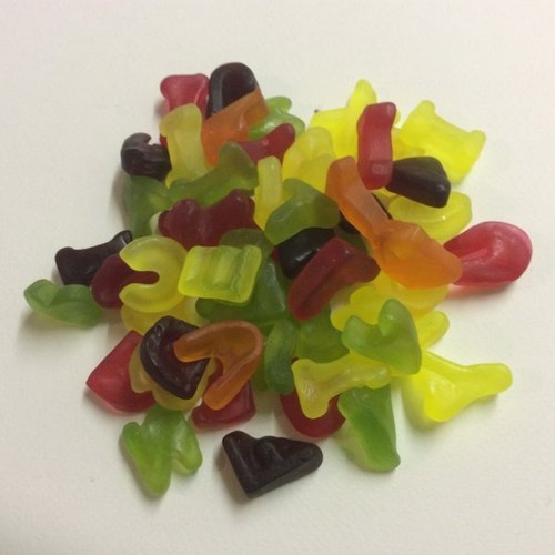 Jelly alphabet sweets fruity - jelly, |