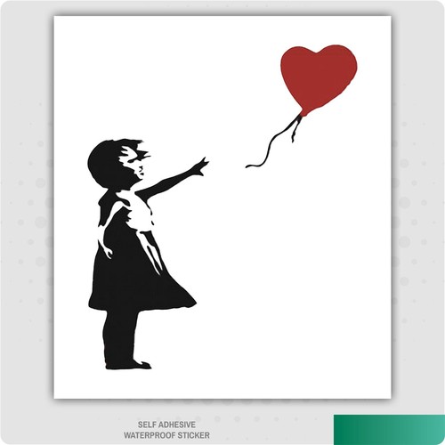 Banksy red balloon girl - balloon,