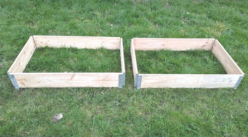 Wooden raised garden - raised, bed