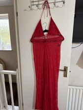 SHEIN Red Lace Jumpsuit Size L