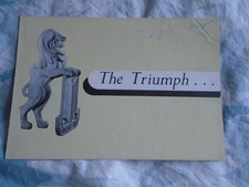 Triumph Renown Saloon brochure Oct 1952