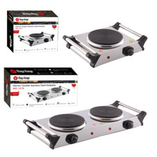Maya Range Single Double Hot Plate Electric Portable Table Top Cooker Hob 2000W