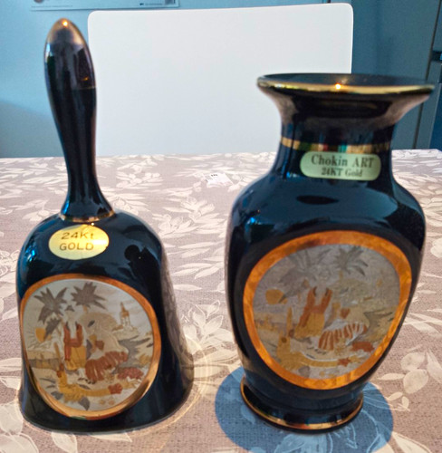 Rare set chokin art - of,