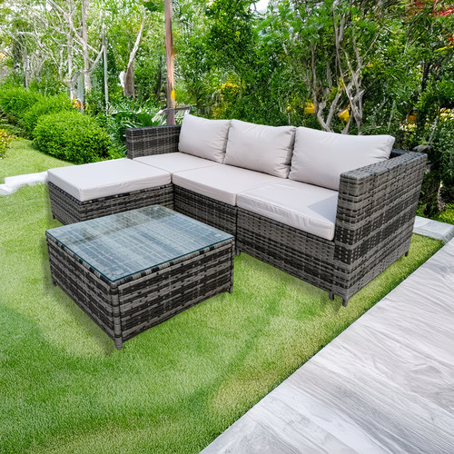 Corner sofa set - corner, wicker