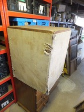 wooden tea chest storage box